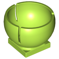 LEGO® los onderdeel Cilinder in kleur Limoen 44358