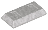 LEGO® los onderdeel Accessoire Metallisch Zilver 99563