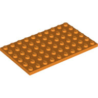 Plaatje in Gallery viewer laden, LEGO® los onderdeel Plaat Algemeen in kleur Oranje 3033