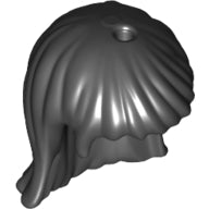 LEGO® los onderdeel Haar in kleur Zwart 92255