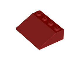 LEGO® los onderdeel Dakpan Algemeen in kleur Donkerrood 3297