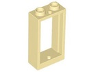 LEGO® los onderdeel Raamkozijn in kleur Geelbruin 60593