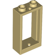 LEGO® los onderdeel Raamkozijn in kleur Geelbruin 60593