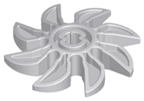 LEGO® los onderdeel Propellor Licht Blauwachtig Grijs 41530