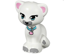 Plaatje in Gallery viewer laden, LEGO® los onderdeel Landdier in kleur Wit 11602pb02