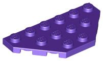 LEGO® los onderdeel Wig Plaat in kleur Donkerpaars 2419