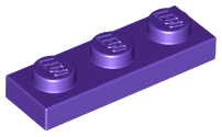 Plaatje in Gallery viewer laden, LEGO® los onderdeel Plaat Algemeen in kleur Donkerpaars 3623