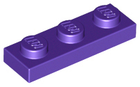 LEGO® los onderdeel Plaat Algemeen in kleur Donkerpaars 3623