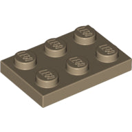 LEGO® los onderdeel Plaat Algemeen Donker Geelbruin 3021