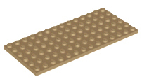 Plaatje in Gallery viewer laden, LEGO® los onderdeel Plaat Algemeen Donker Geelbruin 3456