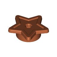 LEGO® los onderdeel Plaat Rond in kleur Donker Oranje 11609