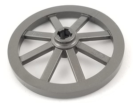 LEGO® los onderdeel Wiel in kleur Parel Donkergrijs 4489b