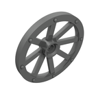 LEGO® los onderdeel Wiel in kleur Parel Donkergrijs 4489b