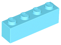 Plaatje in Gallery viewer laden, LEGO® los onderdeel Steen in kleur Medium Azuurblauw 3010