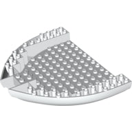 LEGO® los onderdeel Boot in kleur Wit 64651