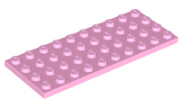 LEGO® los onderdeel Plaat Algemeen in kleur Fel Roze 3030