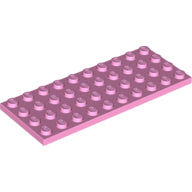 LEGO® los onderdeel Plaat Algemeen in kleur Fel Roze 3030