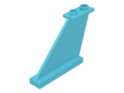 LEGO® los onderdeel Staart in kleur Medium Azuurblauw 2340