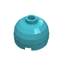 Plaatje in Gallery viewer laden, LEGO® los onderdeel Steen Rond Medium Azuurblauw 553