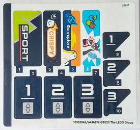 LEGO® stickervel set 60366-1 Ski and Climbing Center