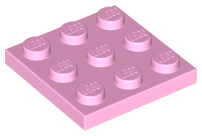 LEGO® los onderdeel Plaat Algemeen in kleur Fel Roze 11212
