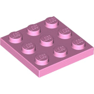 LEGO® los onderdeel Plaat Algemeen in kleur Fel Roze 11212