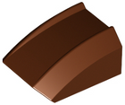 LEGO® los onderdeel Dakpan Gebogen Roodachtig Bruin 30602