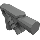 LEGO® los onderdeel Wapen in kleur Parel Donkergrijs 13952