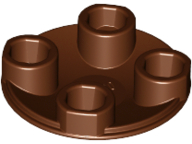 LEGO® los onderdeel Plaat Rond Roodachtig Bruin 2654