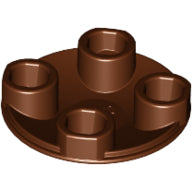 Plaatje in Gallery viewer laden, LEGO® los onderdeel Plaat Rond Roodachtig Bruin 2654