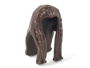 LEGO® los onderdeel Haar in kleur Donker Bruin 11261