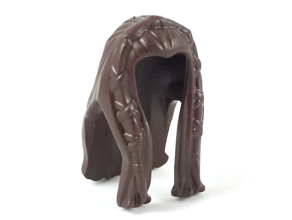LEGO® los onderdeel Haar in kleur Donker Bruin 11261