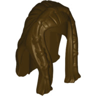 LEGO® los onderdeel Haar in kleur Donker Bruin 11261