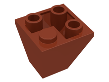 Plaatje in Gallery viewer laden, LEGO® los onderdeel Dakpan Omgekeerd Roodachtig Bruin 3676