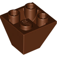 Plaatje in Gallery viewer laden, LEGO® los onderdeel Dakpan Omgekeerd Roodachtig Bruin 3676