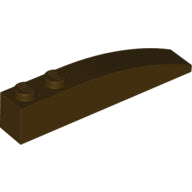 Plaatje in Gallery viewer laden, LEGO® los onderdeel Dakpan Gebogen Donker Bruin 42022