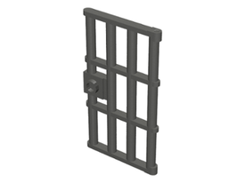 LEGO® los onderdeel Deur in kleur Parel Donkergrijs 60621