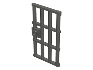 LEGO® los onderdeel Deur in kleur Parel Donkergrijs 60621