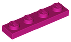 LEGO® los onderdeel Plaat Algemeen in kleur Magenta 3710