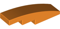 Plaatje in Gallery viewer laden, LEGO® los onderdeel Dakpan Gebogen in kleur Oranje 61678