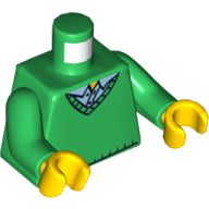 LEGO® los onderdeel Lijf met Motief Groen 973pb0708c01