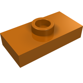 LEGO® los onderdeel Plaat Aangepast Donker Oranje 3794a