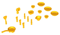 LEGO® los onderdeel Friends Helder Licht Oranje 93082