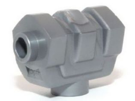 LEGO® los onderdeel Wapen in kleur Zilver 11106