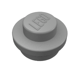 LEGO® los onderdeel Plaat Rond Parel Donkergrijs 4073