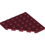 LEGO® los onderdeel Wig Plaat in kleur Donkerrood 6106