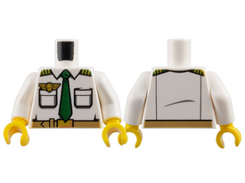 LEGO® los onderdeel Lijf met Motief Wit 973pb1433c01