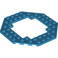 LEGO® los onderdeel Plaat Aangepast Donker Azuurblauw 6063