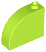 Plaatje in Gallery viewer laden, LEGO® los onderdeel Dakpan Gebogen in kleur Limoen 33243