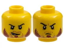 Plaatje in Gallery viewer laden, LEGO® los onderdeel Hoofd in kleur Geel 3626pb0995